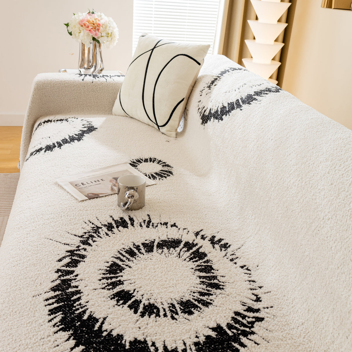 Fireworks Reversible Couch Cover Blankets Furniture Covers Washable Sectional Couch Covers