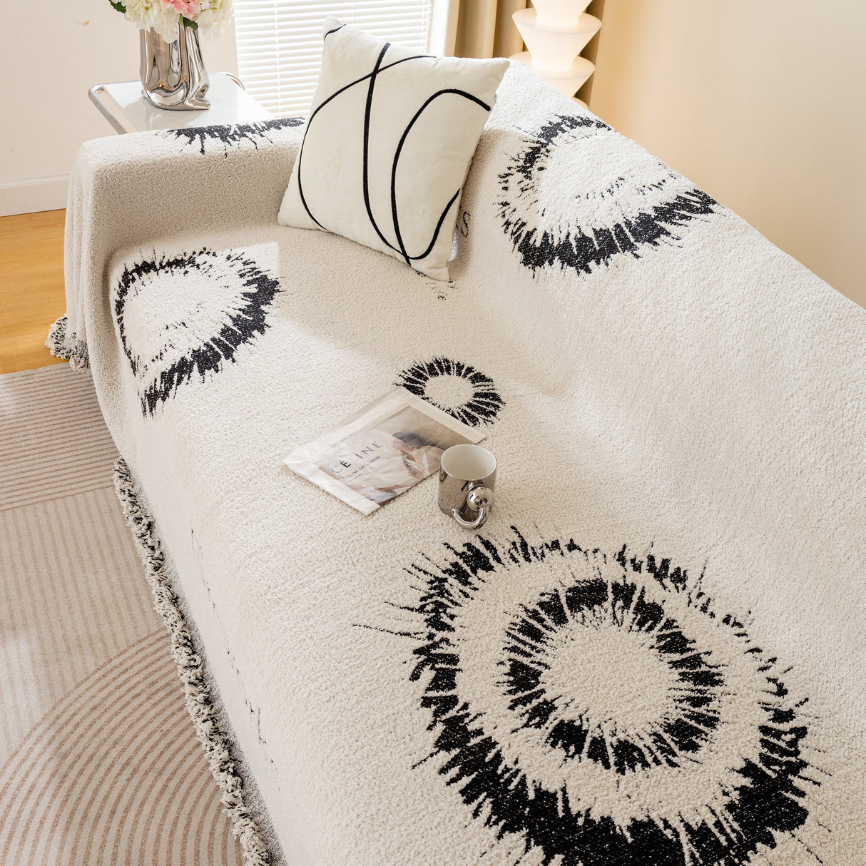 Fireworks Reversible Couch Cover Blankets Furniture Covers Washable Sectional Couch Covers