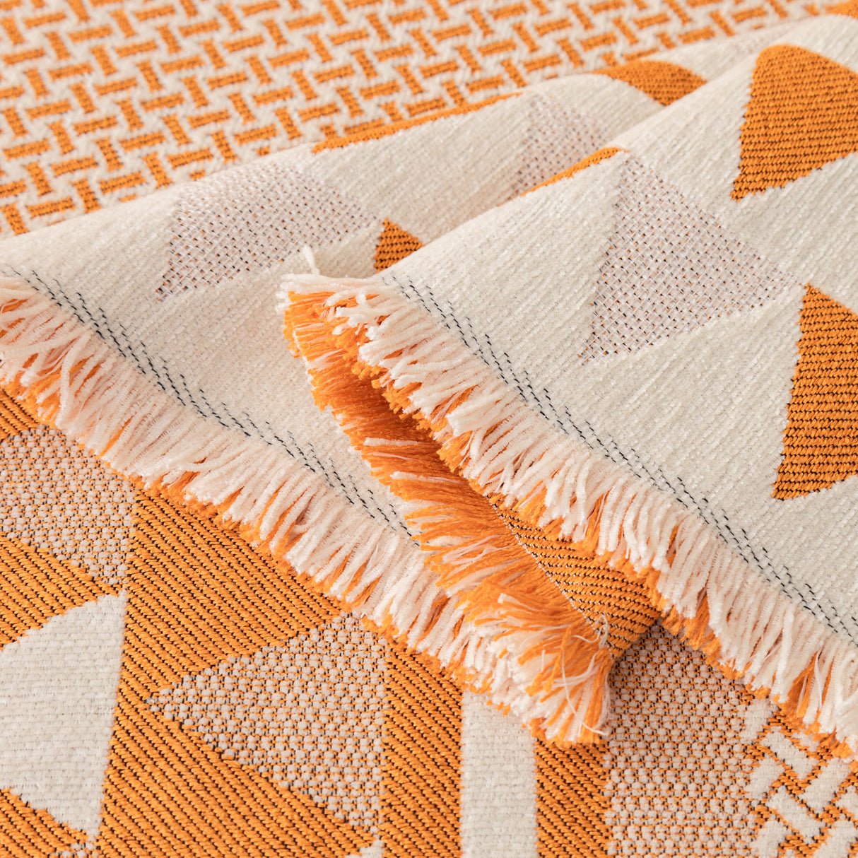 Chenille Jacquard Sofa Throw Blanket Cover Soft Polyester Weave Couch Throw Cover for Pets Dog Kids