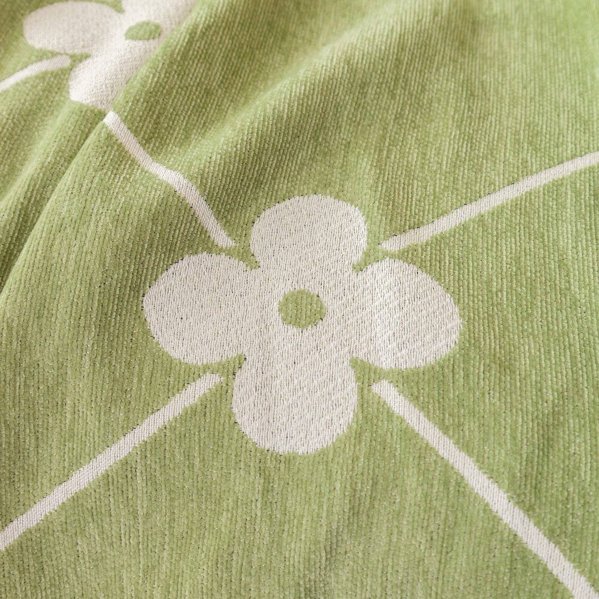 Comfy Four-Leaf Clover Hope Faith Love Luck Blanket for Couch, Chenille Scratch Proof Sofa Blanket Covers