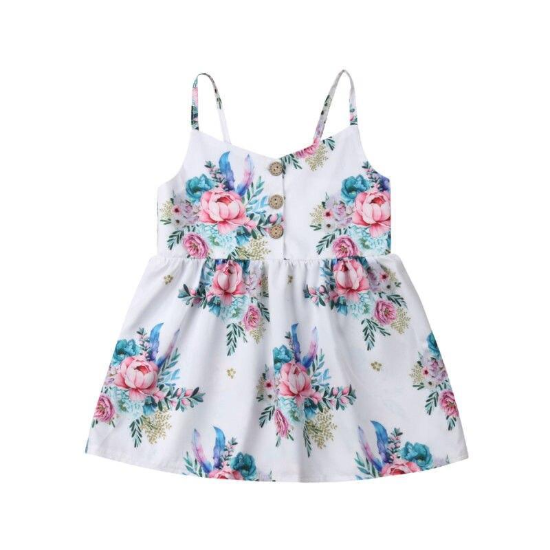 Luxury Handmade Summer Toddler Baby Girls Dress Flower Sleeveless V Neck Party Dress For Girls In Elegant Summer Design