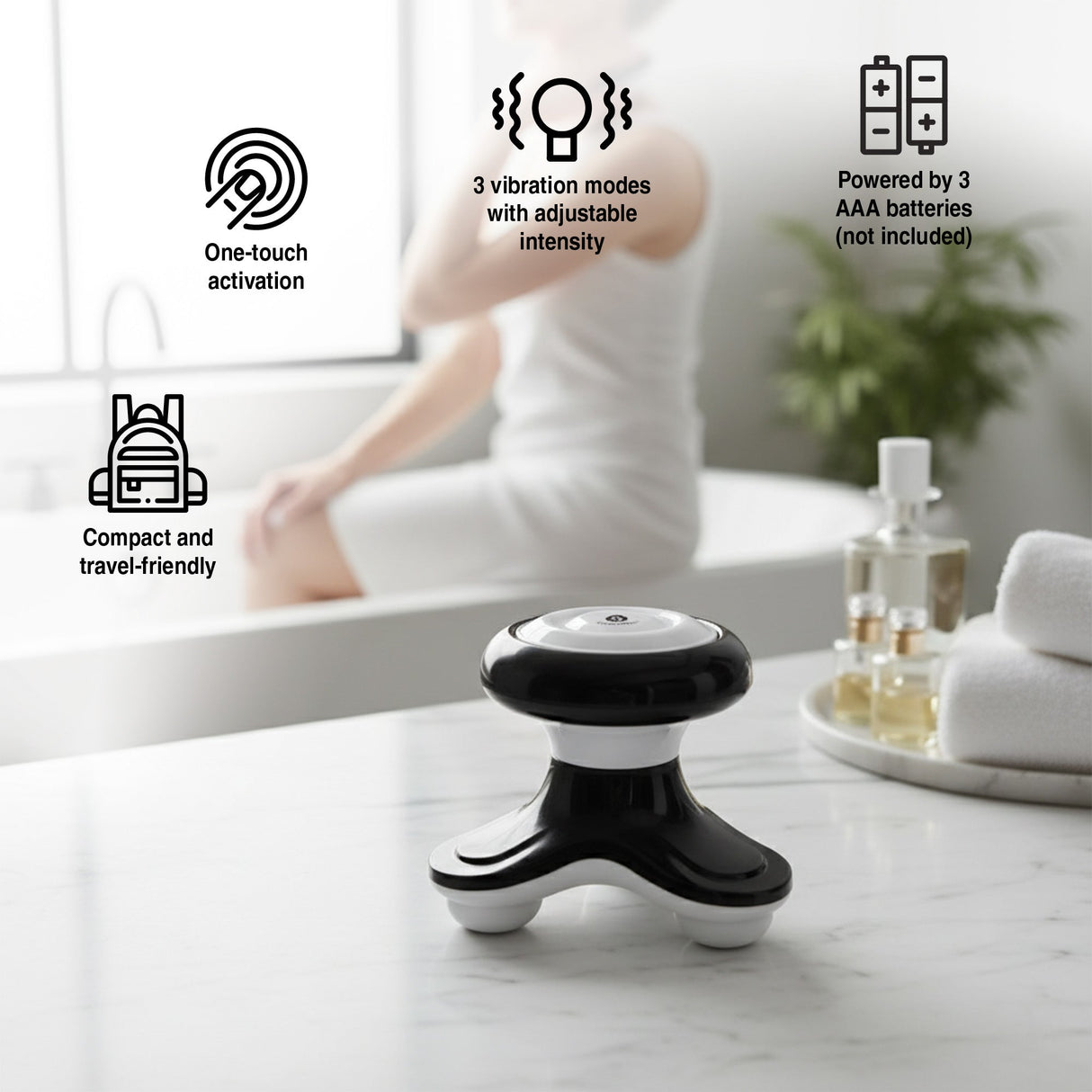 2-Pack Portable Handheld Sport Massagers by Pursonic