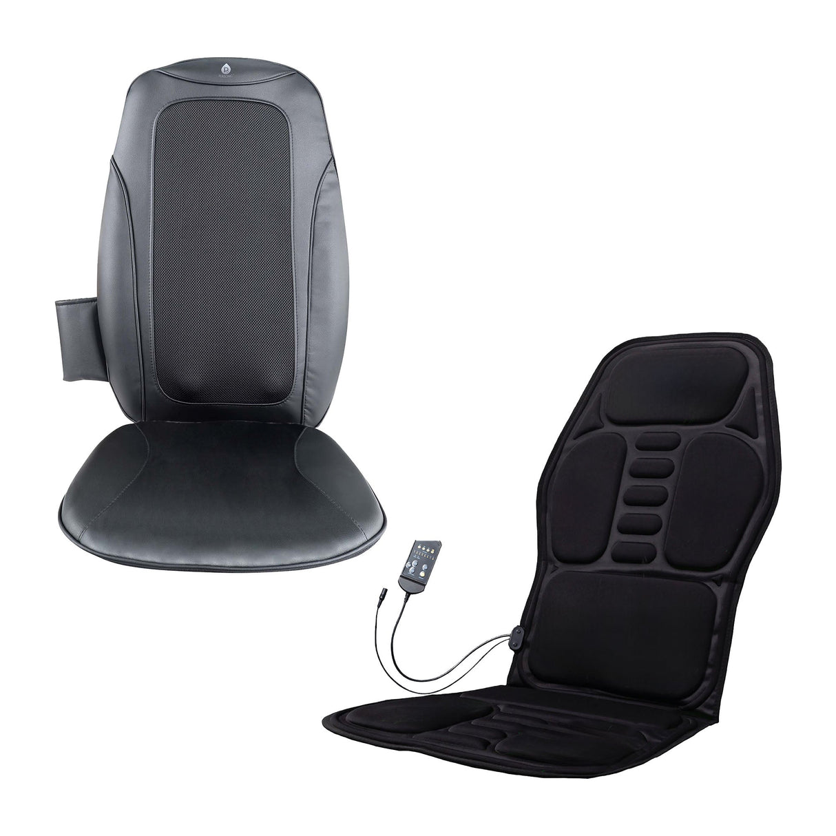 Pursonic Shiatsu Chair Massager with Heat & Vibration + Cushion Mat Bundle – Deep Muscle Relief for Home, Office, or Car by Pursonic