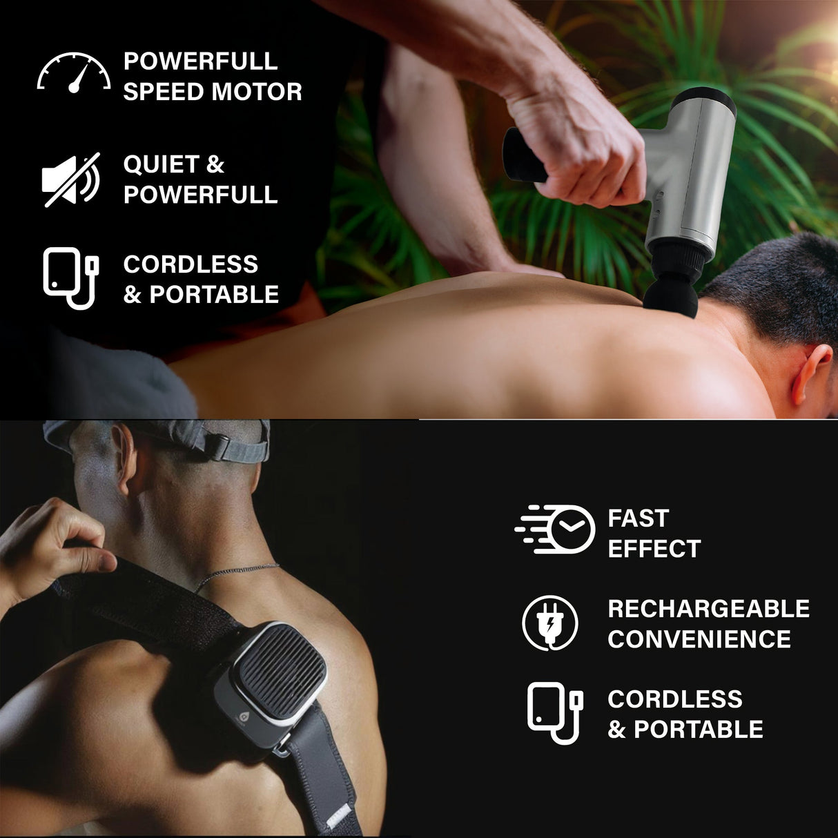 The Ultimate Muscle Recovery Duo: Hot & Cold Massager + Deep Tissue Massage Gun by Pursonic