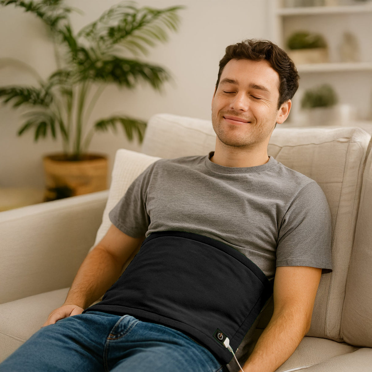 Pursonic Recovery & Relaxation Bundle – Extra Large Heating Pad + 3-Speed Massage Gun by Pursonic