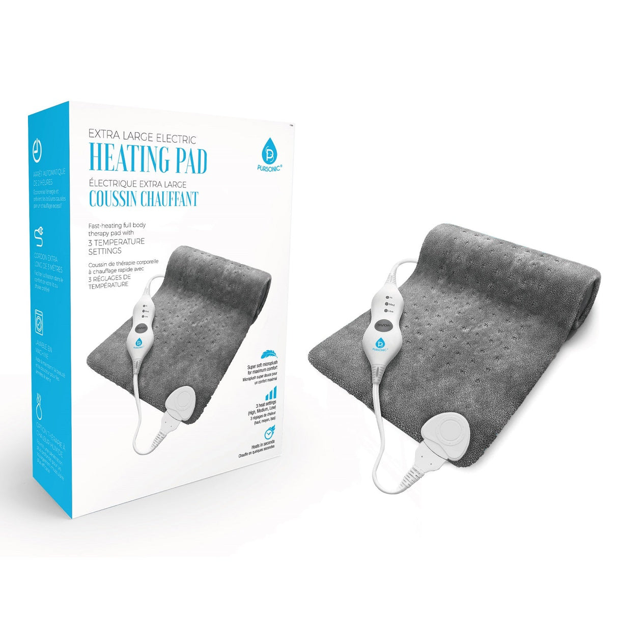 Red Light Therapy Neck Wrap and Fast-Heating Full Body Heating Pad