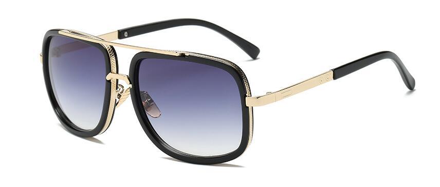Luxury Square Gold Metal Frame Woman and Man Unisex Top Oversized Big Frame Elegant Sunglasses For Summer NEW 2020 Edition
