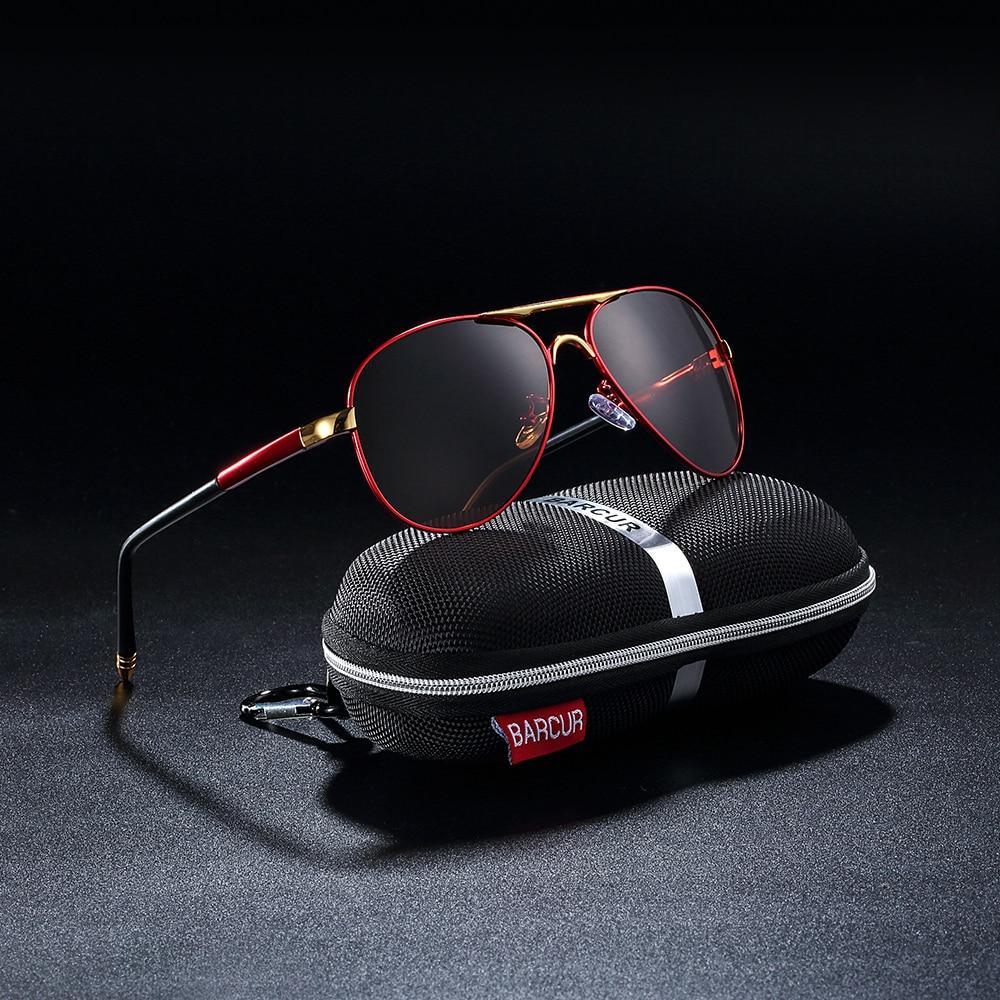 Luxury Pilot Aviation Polarized High Quality Metal Frame Sunglasses With UV400 Protection
