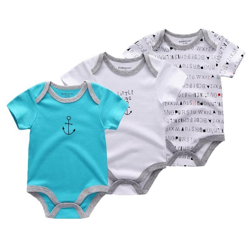 3PCS/Set Modern Fashion Baby Clothes Bodysuits Baby Clothes Unicorn Clothing Unisex 0-12M Baby Bodysuits Romper and Jumpsuit Set For Kids and Baby