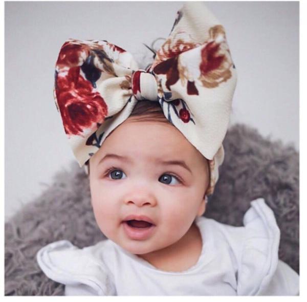 Infant Nylon Print Fabric Headband Baby Girl Headbands for Girls Bows Baby Turban Headwrap Newborn Hairband For Girls