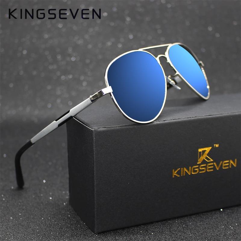 Aviation Luxury Aluminum Magnesium Gold Fashion Polarized Lens Sunglasses Men/Women Driving Mirror Sunglasses Military Style