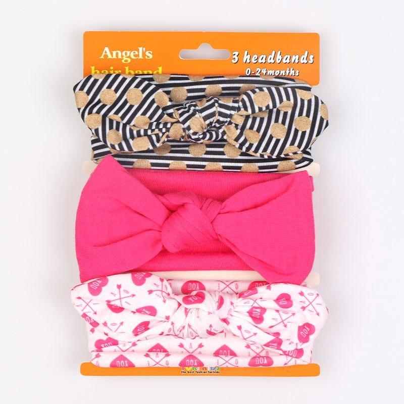 Modern Handamde Luxury Set Baby Girl Headband Bow For Newborn Babies Hair Band Elastic Accessories Cotton Headwear For Girls