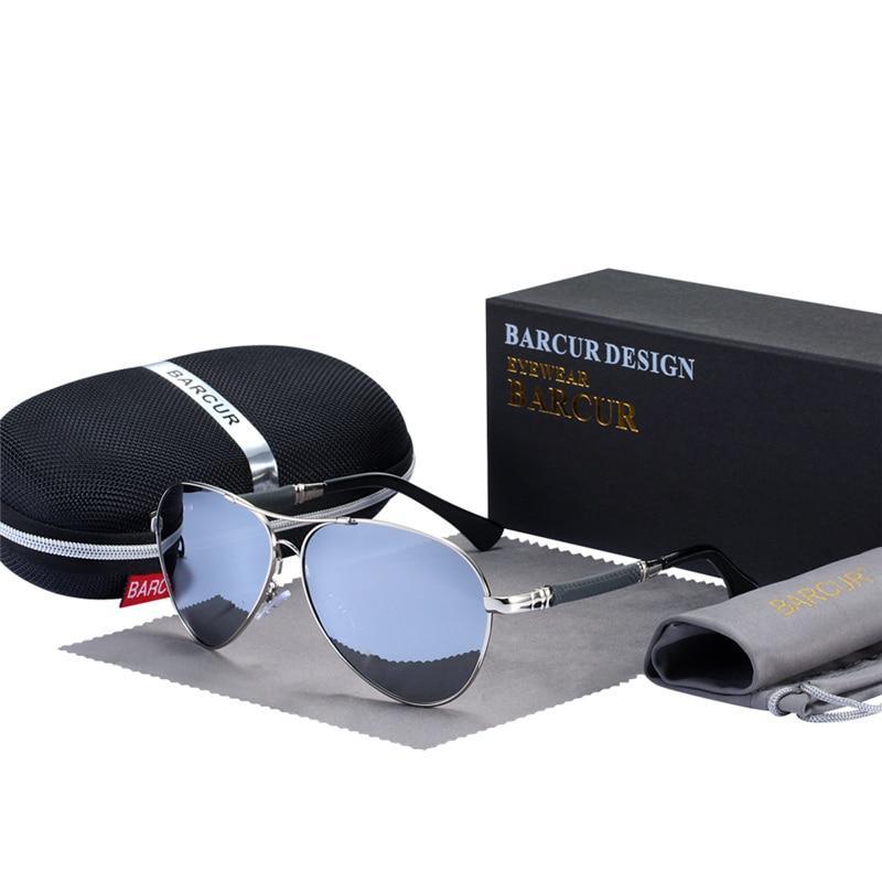 High Quality TR90 Luxury Modern Men Polarized Sunglasses In Aviation Pilot Famous Style with UV400 Protection and Miror Glasses