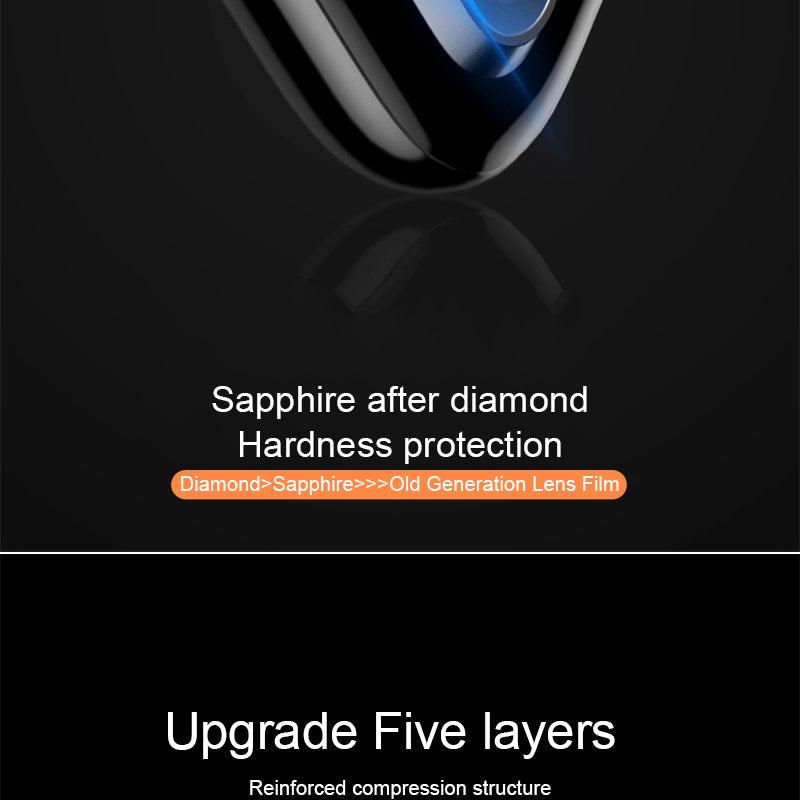 2pcs Camera Lens Protector Film For iPhone XS Max XR X glass on iPhone X 7 8 6 6S Plus 5 se Camera Lens Protector Ultra HD Back Camera Lens Tempered Glass Camera Cover Film for iPhone