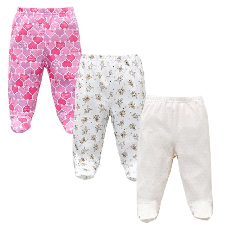 3PCS Baby Pants 100% Cotton Baby Girls and Boys Clothes Unisex Casual Bottom PP Pants Newborn Baby Clothing For Children