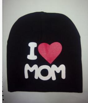 Modern Popular Baby Knitted Warm Cotton Beanie Hat cap For Toddler Baby Kids Cap for Girls & Boys I love Mama Prints Baby Hat Design