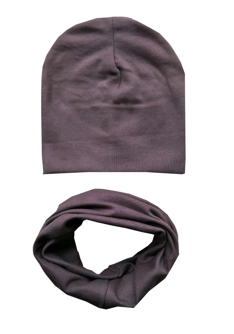 Baby Boys & Girls Cap Cotton Scarf Beanie Infant Knitted For Toddlers Children Set For Baby Kids