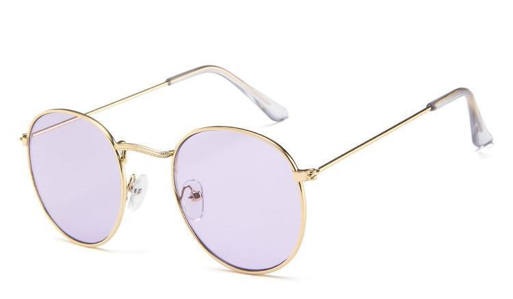 Famous Retro Popular Oval Luxury Round Vintage Woman and Man Sunglasses Brand Designer Oculos De Sol With UV400 protection