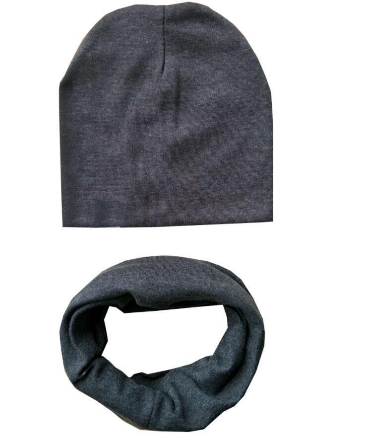 Baby Boys & Girls Cap Cotton Scarf Beanie Infant Knitted For Toddlers Children Set For Baby Kids