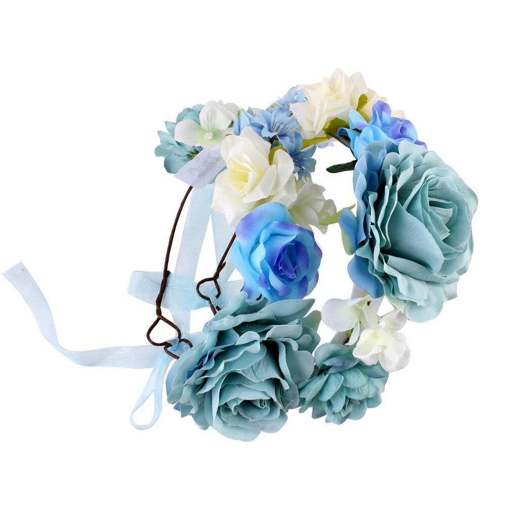 Luxury Handamde Mommy and Baby Flower Headband Large Flower Crown Mother Kids Flowers Headwear For Celebration
