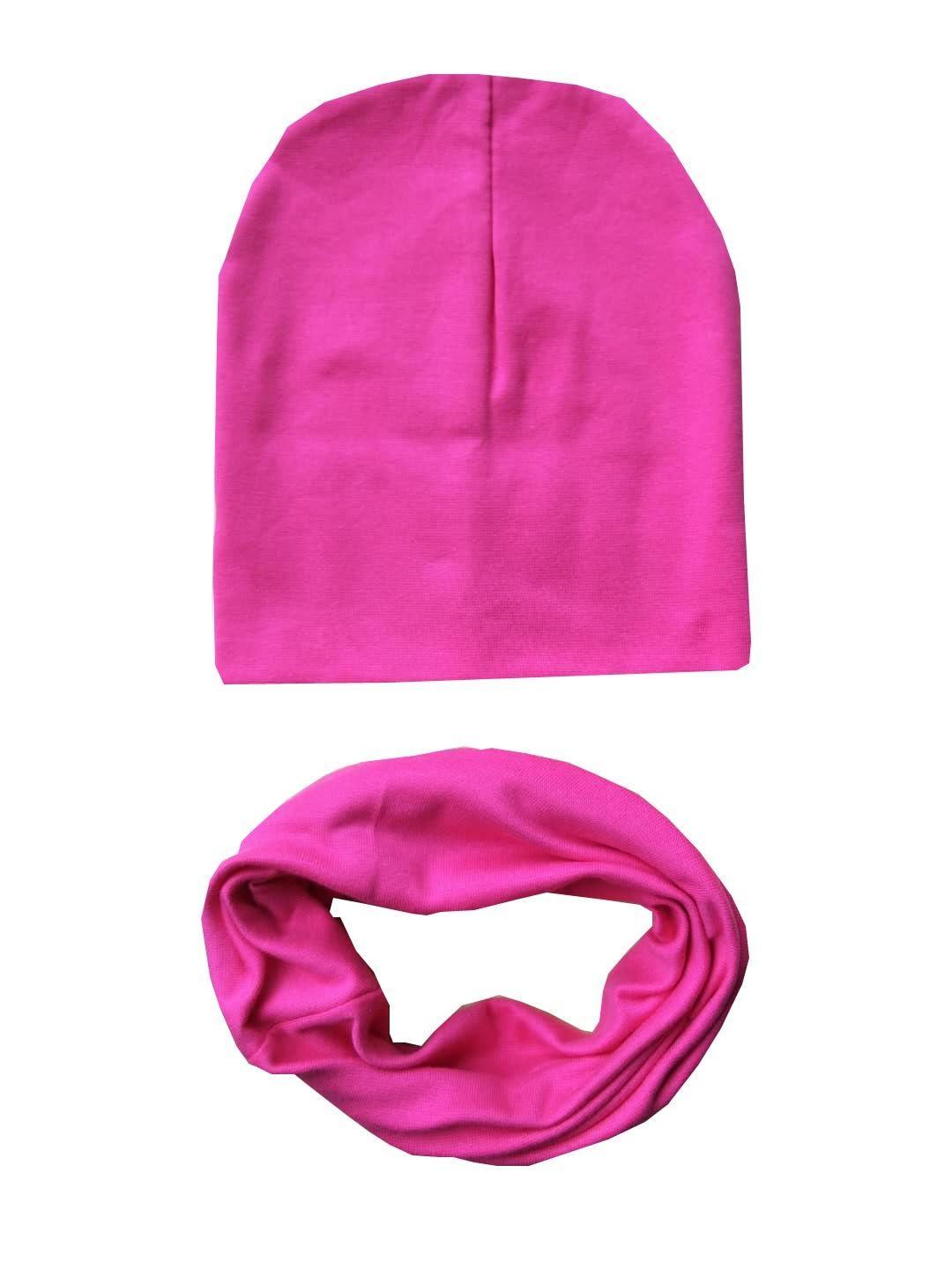 Baby Boys & Girls Cap Cotton Scarf Beanie Infant Knitted For Toddlers Children Set For Baby Kids