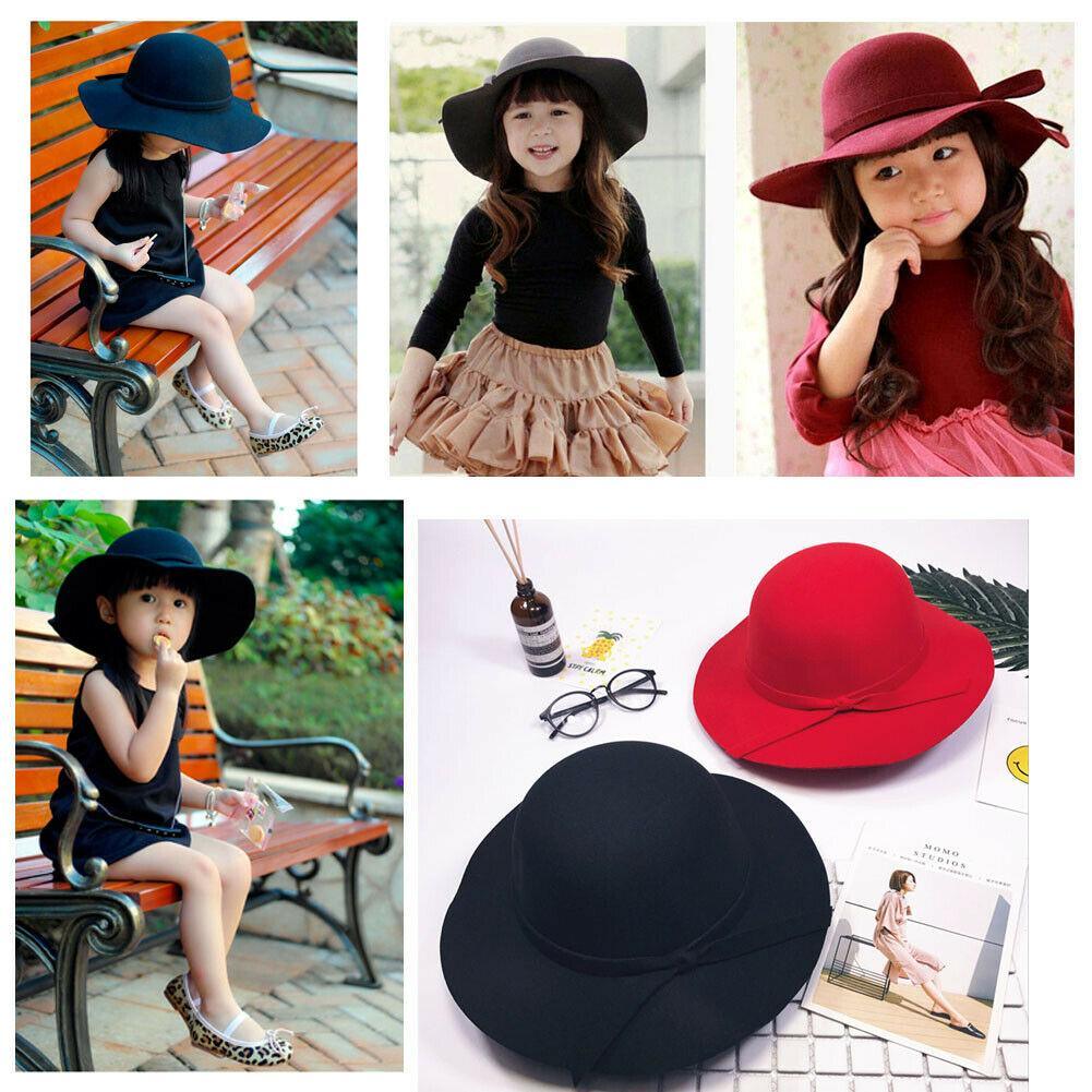 Modern Elegant Baby Summer Sweet Girls Hat With Bow knot Bowler Beach Hat For Girls