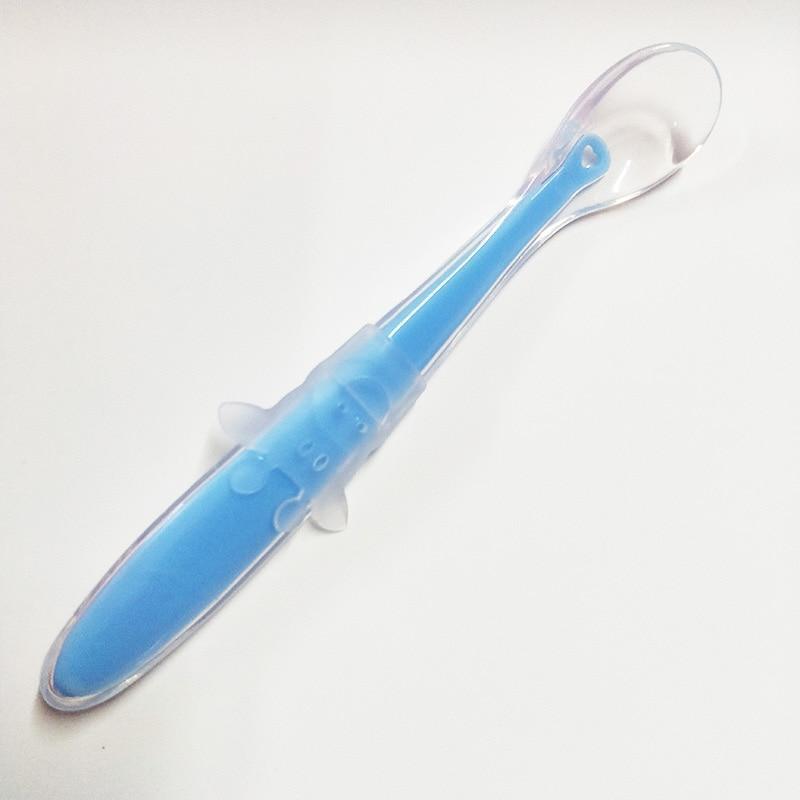 Baby Full Silicone Soft Training Spoon Children Tableware Perfect Gift For Parents Baby Boys Or Girls Unique Design