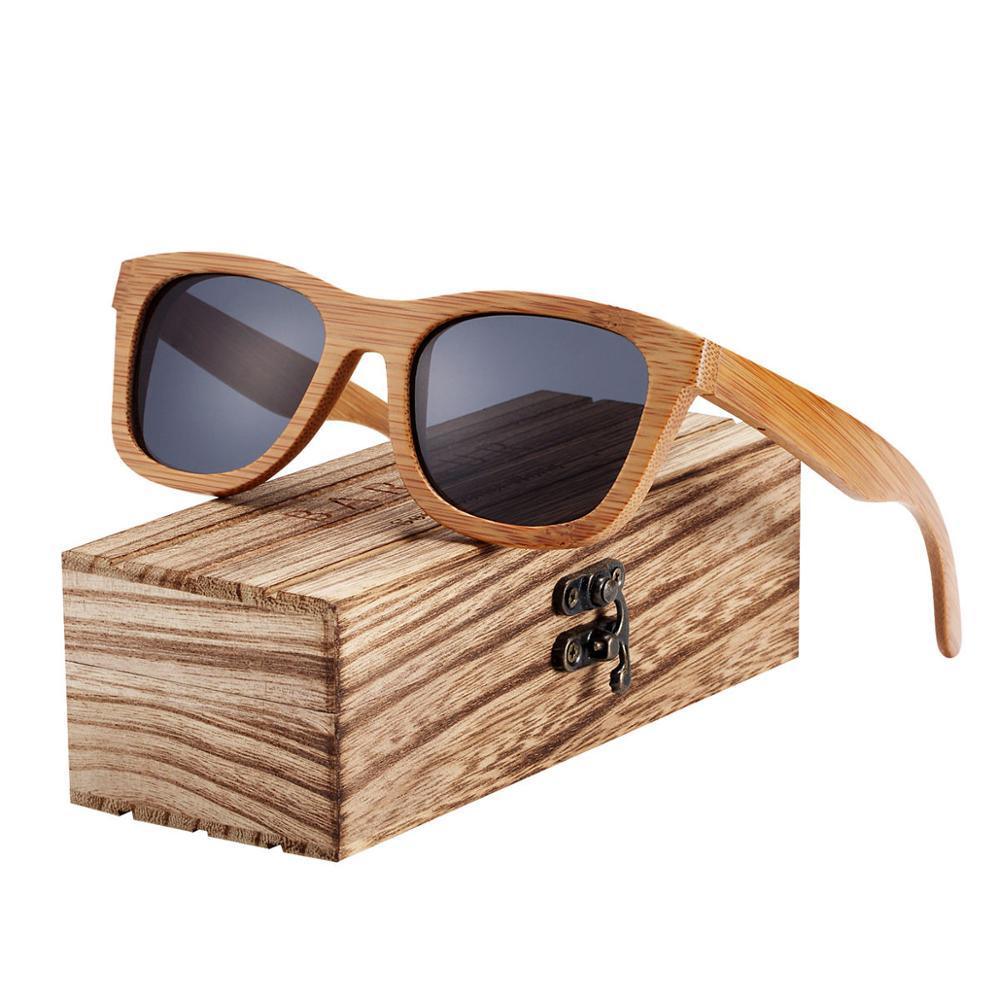 Handmade Bamboo Wood Luxury Retro Men and Women Polarized Sunglasses Beach Wooden Glasses Oculos de sol With UV400 Protection l