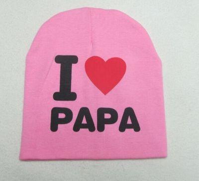 Modern Popular Baby Knitted Warm Cotton Beanie Hat cap For Toddler Baby Kids Cap for Girls & Boys I love Mama Prints Baby Hat Design
