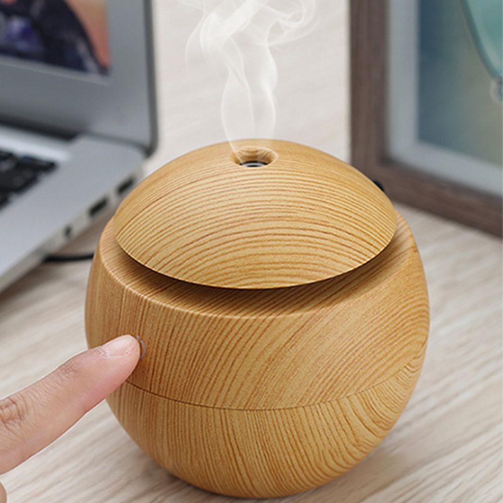 USB Aroma Humidifier Essential Oil Diffuser Ultrasonic Cool Mist Air Purifier 7 Color Change LED Night Light