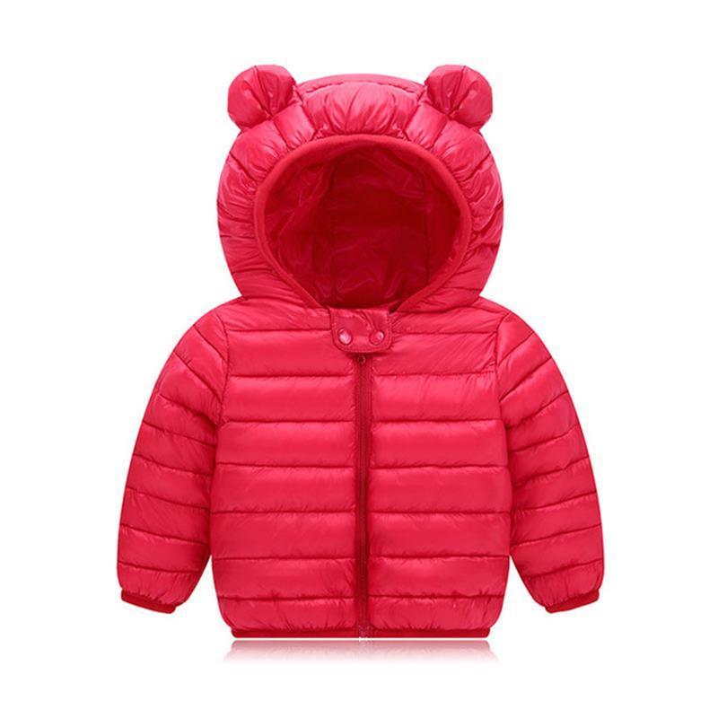 Winter Padded Jacket For Baby Boys Girls Kids Warm Outerwear Coat For Baby Jacket Newborn Clothes With Bear Ears Design