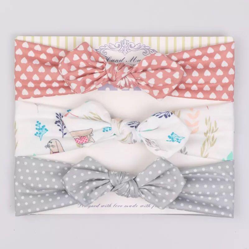 Modern Handamde Luxury Set Baby Girl Headband Bow For Newborn Babies Hair Band Elastic Accessories Cotton Headwear For Girls