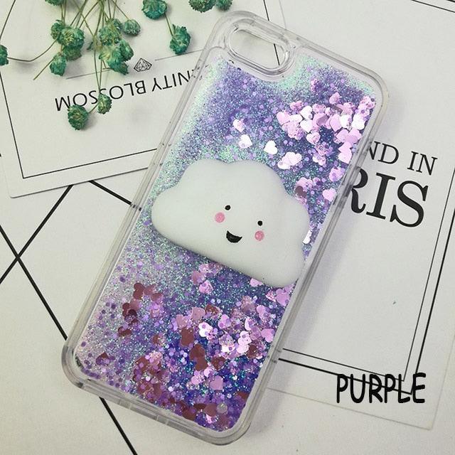 3D Cat Case For Iphone 5s Se 7 7 Plus Case Liquid Quicksand Glitter Silicone Case For Iphone 8 8 Plus X 6 6s Cover Rubber Silicone Phone Case