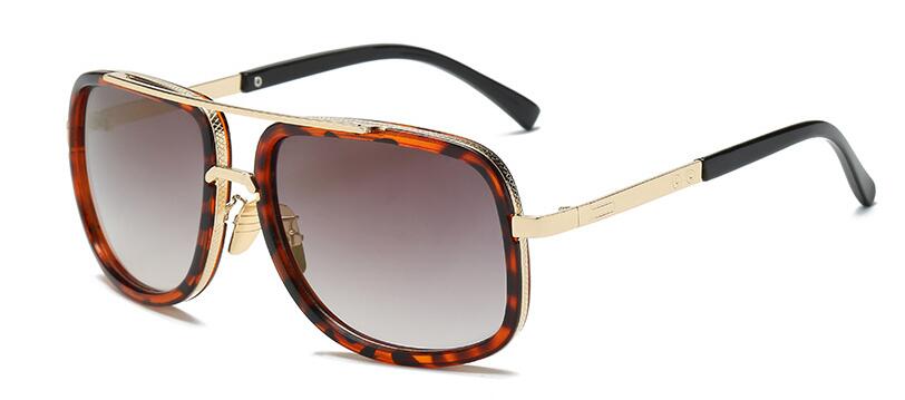 Luxury Square Gold Metal Frame Woman and Man Unisex Top Oversized Big Frame Elegant Sunglasses For Summer NEW 2020 Edition