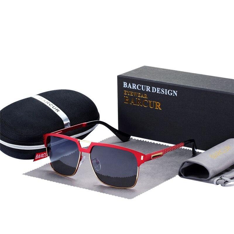 Luxury High Quality Polarized Sunglasses Metal Frame Sunglasses For Men In Business Retro Modern Style With UV400 Protection