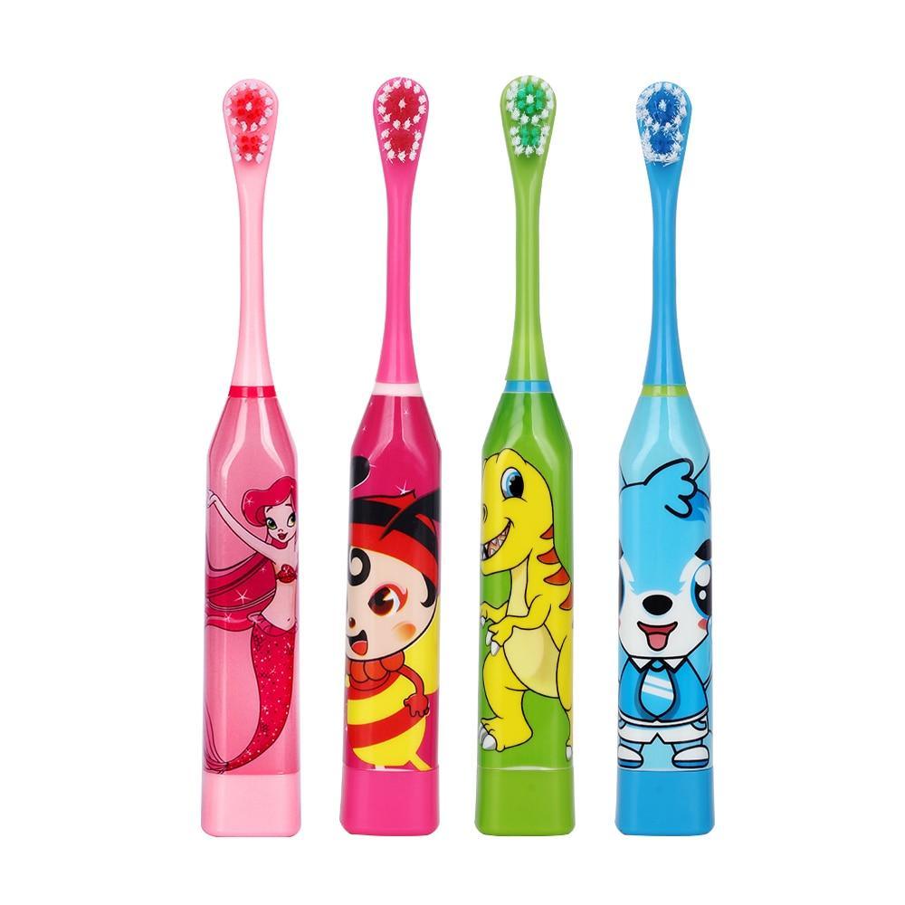 Cartoon Children Electric Toothbrush Double-sided Heads Electric Teethbrush Or Replacement Brush Perfect Electric Brush For Kids
