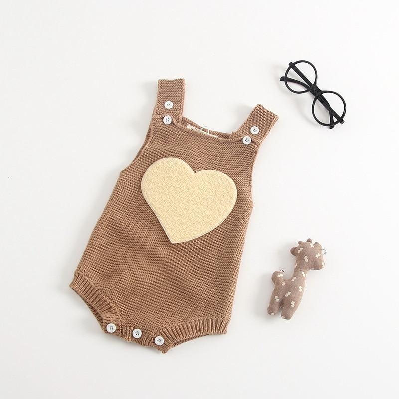 Baby Girl Knitted Clothes Rompers Jumpsuit Cotton Infant Baby Girl Romper In Retro Style For Girls