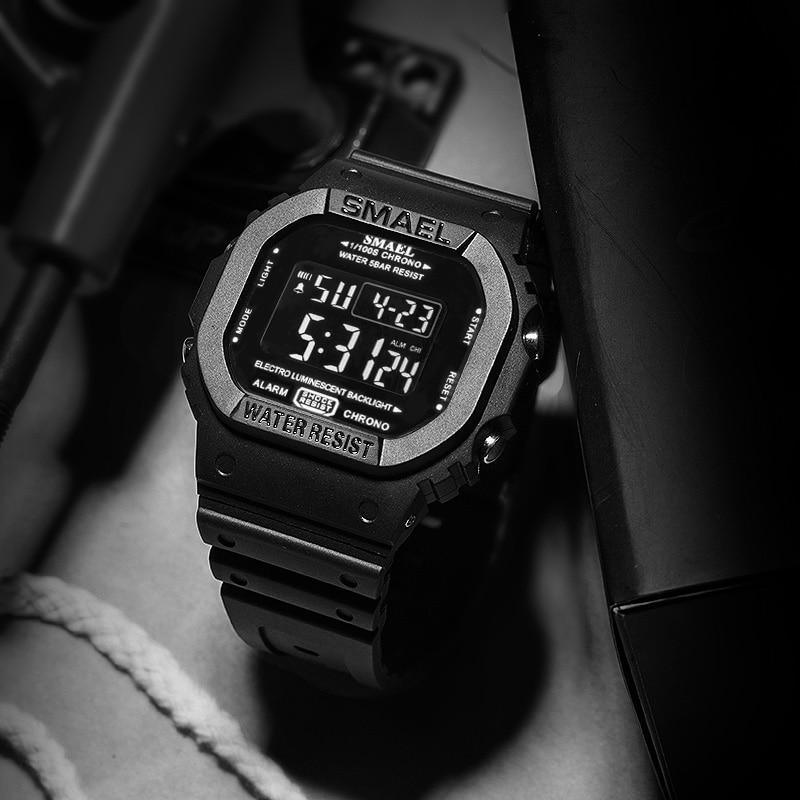 Luxury Modern Sports Watch With Led Digital Display Waterproof 50M Military Famous Unisex Watch For Man and Woman