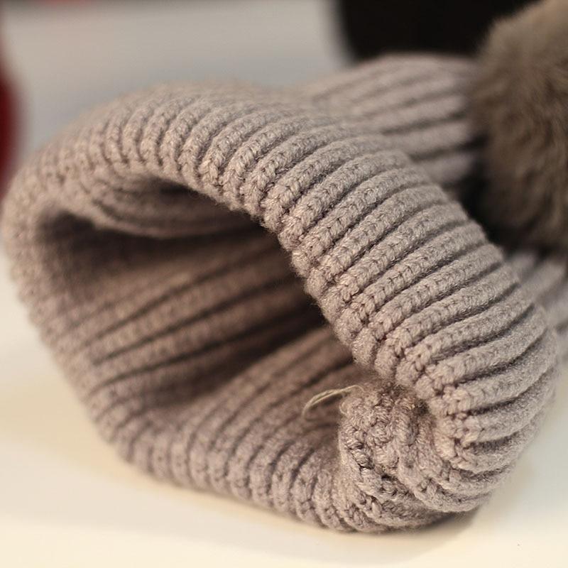 Modern Trend New Baby Beanies Hats Children Knitted Pompom Winter Autumn Cute Cap Warm Girl Hat With Two Balls