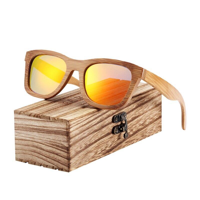 Handmade Bamboo Wood Luxury Retro Men and Women Polarized Sunglasses Beach Wooden Glasses Oculos de sol With UV400 Protection l