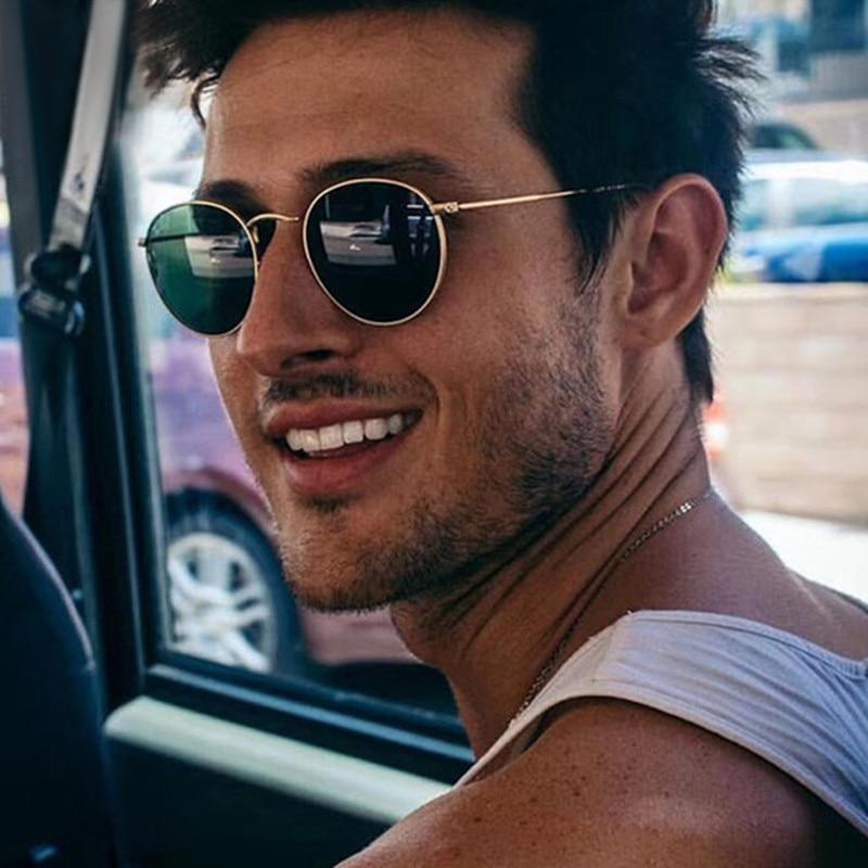 Famous Retro Popular Oval Luxury Round Vintage Woman and Man Sunglasses Brand Designer Oculos De Sol With UV400 protection