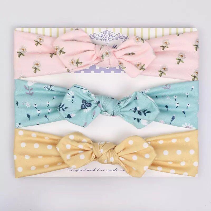 Modern Handamde Luxury Set Baby Girl Headband Bow For Newborn Babies Hair Band Elastic Accessories Cotton Headwear For Girls