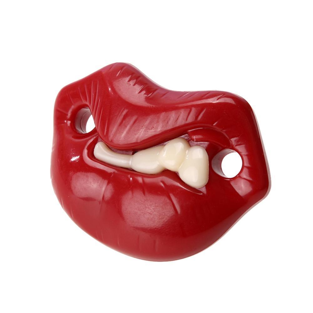 Silicone Baby Lip Pacifier Kiss Pink Rose Red Lip Shape Teeth Soothers Funny Baby Pacifiers For Baby and For Kids