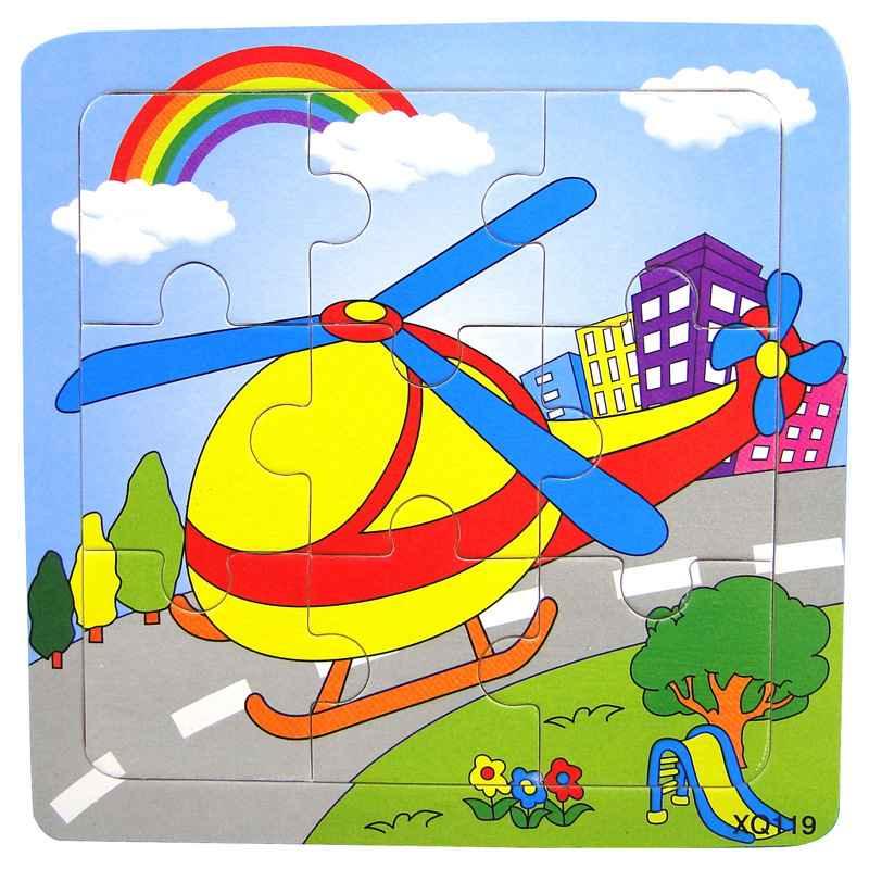 1 Pcs Animal Wooden Puzzles For Children In Wooden 3D Mosaic Puzzles Kids Educational Toys Design For Baby Birthday Gifts