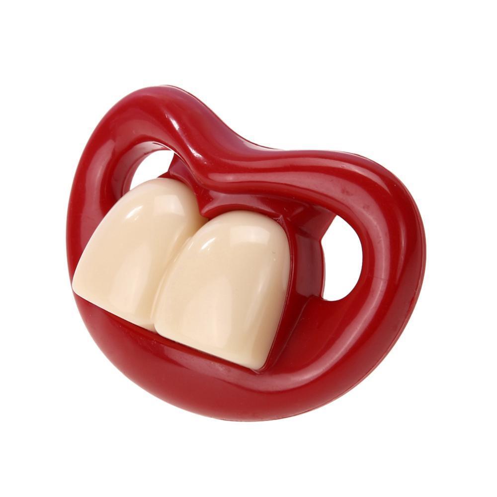 Silicone Baby Lip Pacifier Kiss Pink Rose Red Lip Shape Teeth Soothers Funny Baby Pacifiers For Baby and For Kids