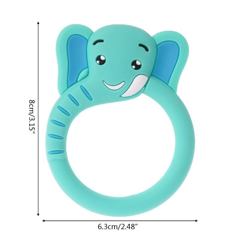Baby Silicone Teether Pacifier Cartoon Teething Nursing Silicone BPA Free Toys For Baby KIds