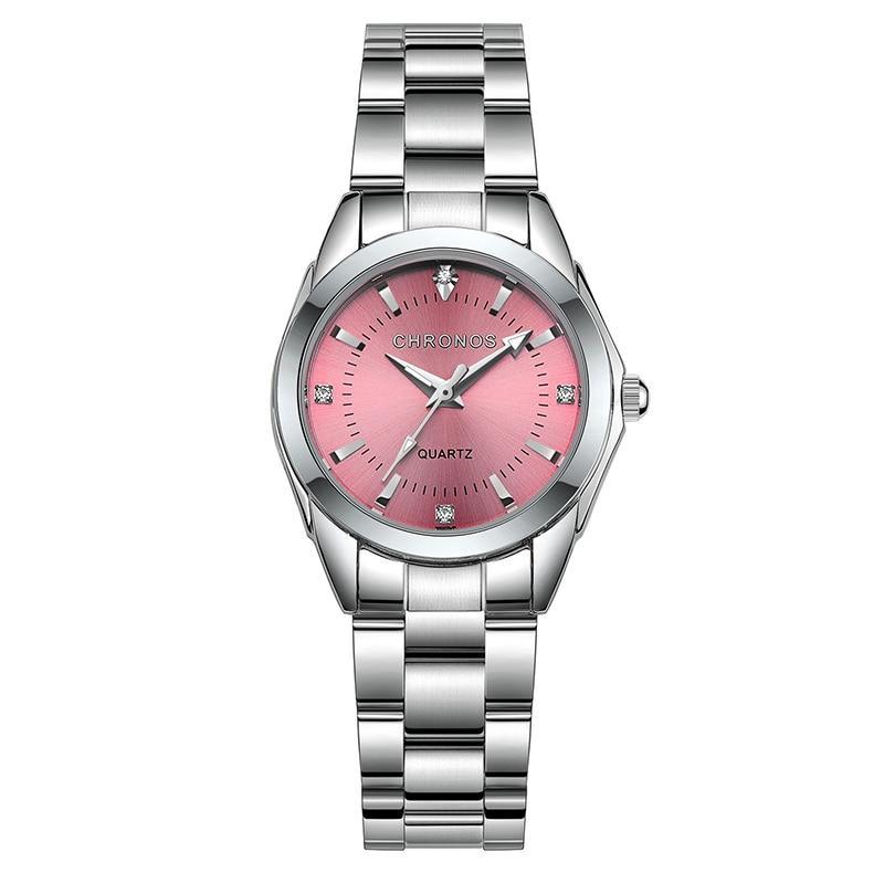 New STEVVEX Women Luxury Rhinestone Stainless Steel Quartz Watches Ladies Business Watch WIth Japanese Quartz Movement For Women and Girls