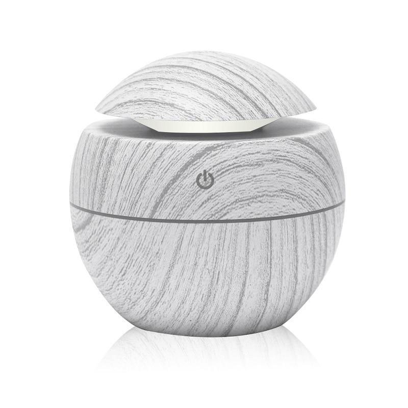 Mini Air Humidifier Ultrasonic USB Aroma Wood Grain LED Night Light Electric Essential Oil Diffuser Aromatherapy Home
