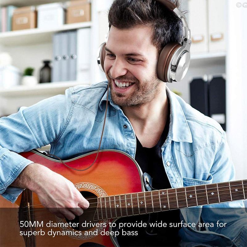Studio ProffesionalDJ Headphones Dynamic Stereo DJ Headphone With Microphone HIFI Wired Headset Monitoring For Music Phone