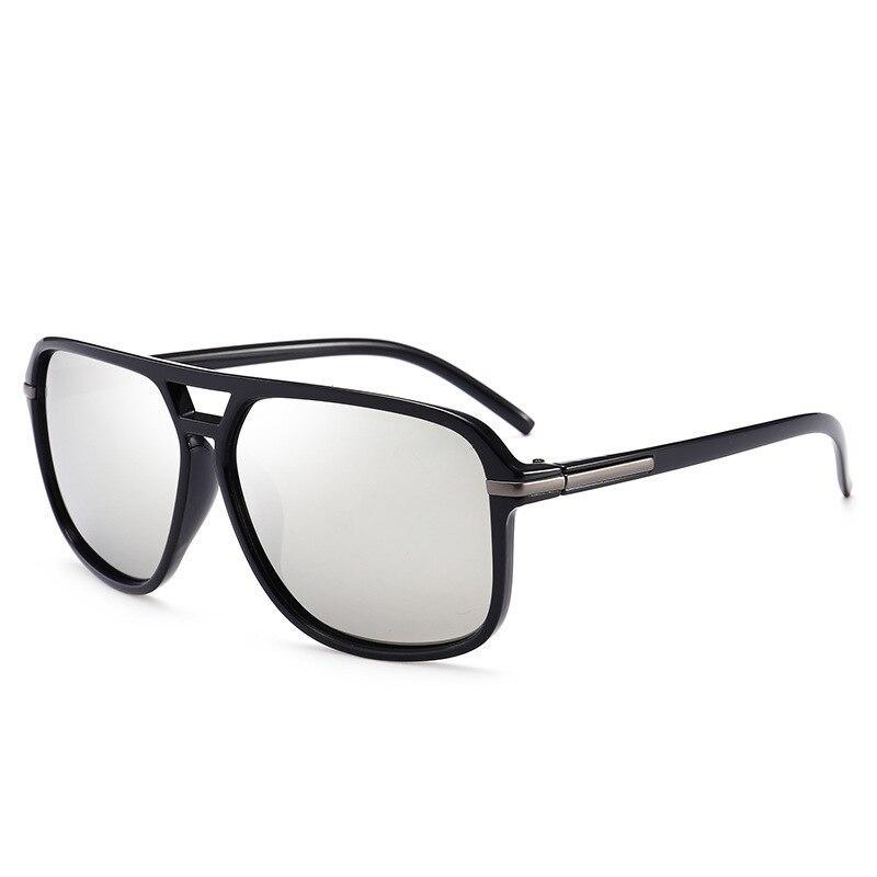 Luxury Polarized Men Business Oversized Mirror Sunglasses For Driving Brand Designer Driver Sunglasses UV400 Protection